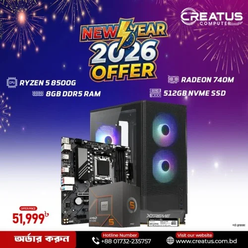 Budget PC with AMD Ryzen 5 8500G Processor