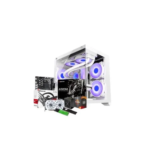 AMD Ryzen 5 5500 Biostar A520MS Motherboard 8GB RAM 240GB SSD Gaming PC With Graphics Card
