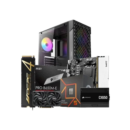Budget PC with AMD Ryzen 5 7500F Processor
