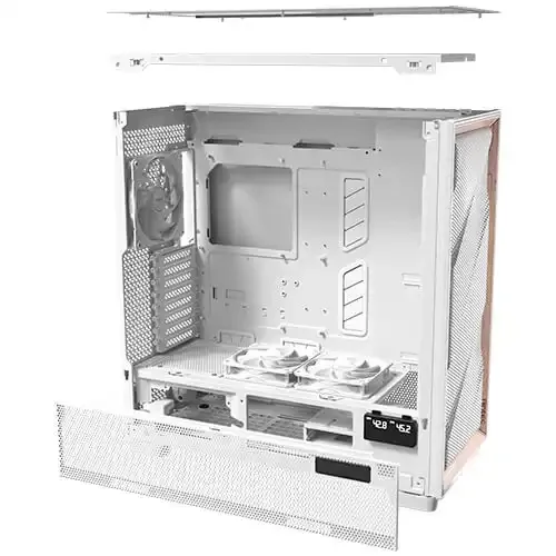 Antec Flux Pro White E-ATX Full Tower Gaming Casing