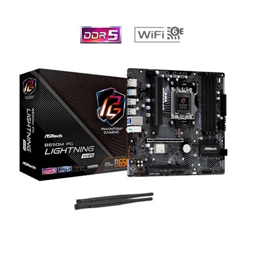 ASRock B650M PG Lightning WiFi AMD Motherboard
