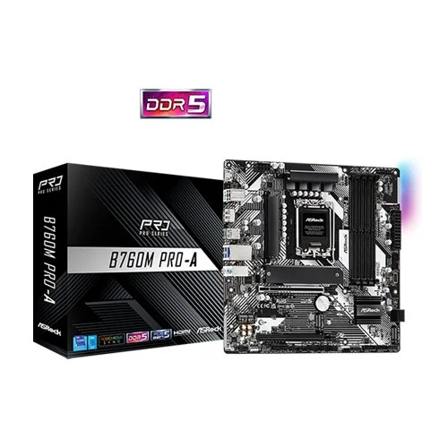 ASRock B760M Pro-A DDR5 Micro ATX Motherboard