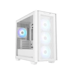 ASUS A21 PLUS BTF Micro-ATX Mid Tower Gaming Case (White)