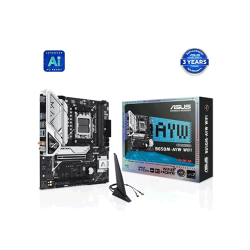 ASUS B650M-AYW WIFI AMD AM5 DDR5 Micro-ATX Motherboard ASUS B650M-AYW WIFI AMD AM5 DDR5 Micro-ATX Motherboard