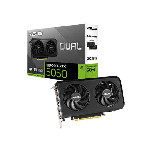 ASUS Dual GeForce RTX 5050 8GB GDDR6 OC Edition Graphics Card