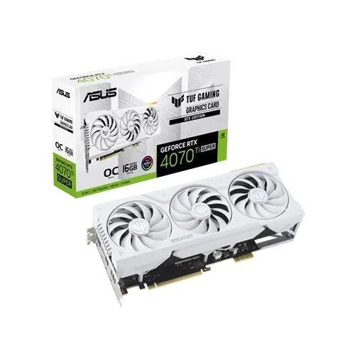 ASUS TUF Gaming GeForce RTX 4070 Ti SUPER BTF White Graphics Card