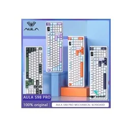 AULA S98 PRO Wireless Gasket Mounted Mechanical Keyboard with Knob & Display