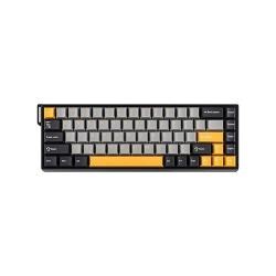 Aula WIN68 HE (Magnetic Switch) Wired Black & Gray + Yellow Mechanical Gaming Keyboard