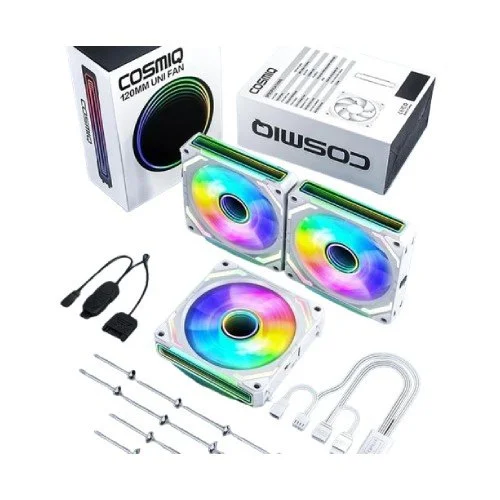 AsiaHorse Cosmiq 120mm Uni Case Fan 3-In-1 (Black)