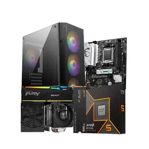 Budget PC with AMD Ryzen 5 9600X AM5 Desktop Gaming Processor