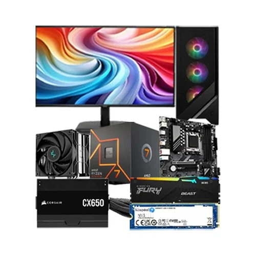 Budget PC with AMD Ryzen 7 7700 Gaming Processor