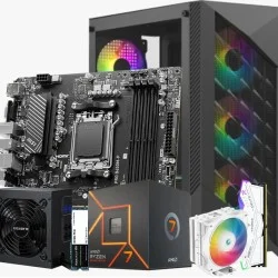 Budget PC with AMD Ryzen 7 7700 Gaming Processor