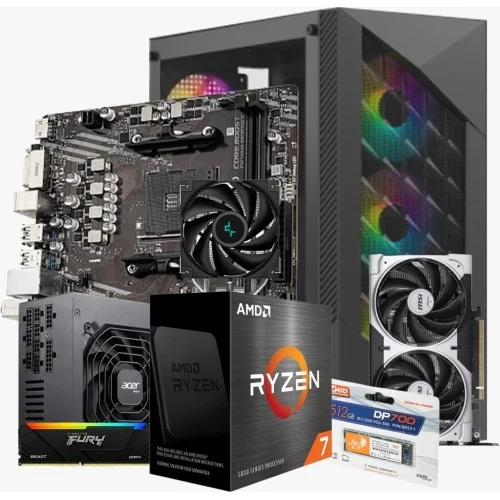 Budget PC with AMD Ryzen 7 5700X Processor