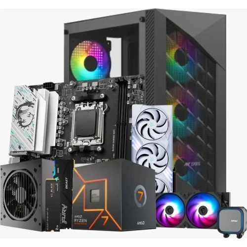 Budget PC with AMD Ryzen 7 7700 Gaming Processor