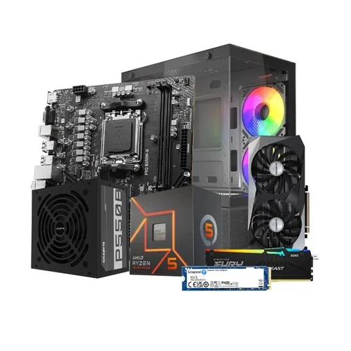 Budget PC With AMD Ryzen 5 7500F Processor