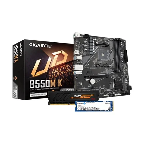 Budget PC With Gigabyte B550M K AMD AM4 Motherboard (FULL BUILD)