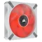 CORSAIR ML120 LED ELITE Red Premium 120mm PWM Magnetic Levitation Fan (White)