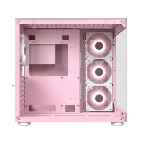 Cougar FV150 RGB Dual Chamber Mid Tower Pink Gaming Casing