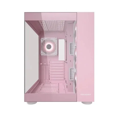 Cougar FV150 RGB Dual Chamber Mid Tower Pink Gaming Casing