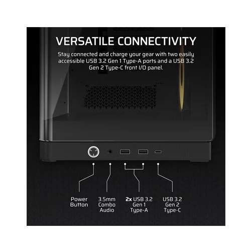 Corsair FRAME 4500X RS-R ARGB Panoramic Glass Mid-Tower PC Case Black