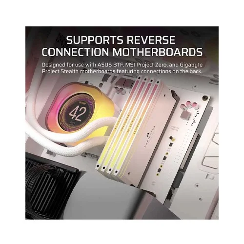 Corsair iCUE Link 5000T LX RGB Mid-Tower PC Case White