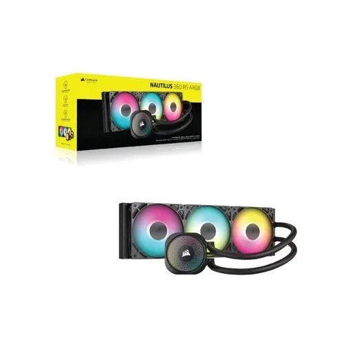 Corsair NAUTILUS 360 RS ARGB Liquid CPU Cooler — Black