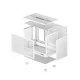 Deepcool CH160 White Ultra-portable High Airflow mini-ITX Case