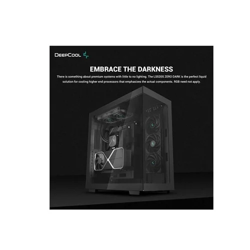 Deepcool LS520S ZERO DARK 240 AIO Black Liquid CPU Cooler
