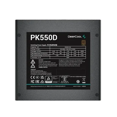 DEEPCOOL PK550D 80 PLUS Bronze POWER SUPPLY