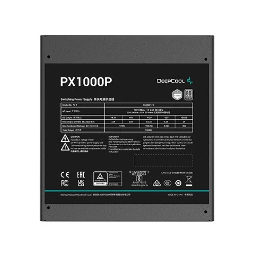 DeepCool PX1000P 1000W ATX3.0 80 PLUS Platinum Fully Modular Power Supply