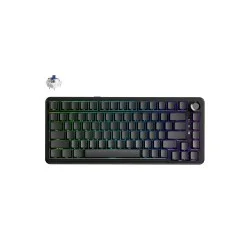EWEADN MT75 Tri-Mode Wireless Mechanical Keyboard, Midnight Black-Blue Switch