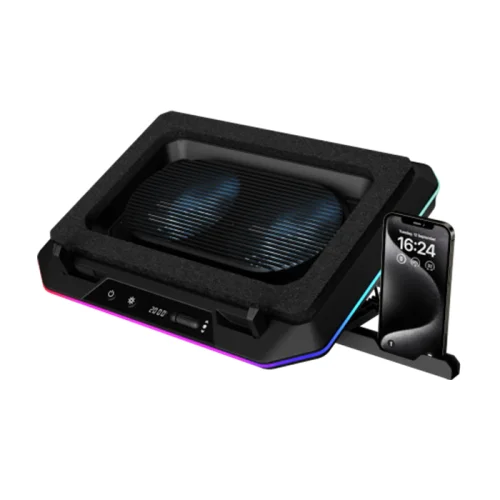 Gamdias AETHER P1 RGB Laptop Cooler With Phone Stand