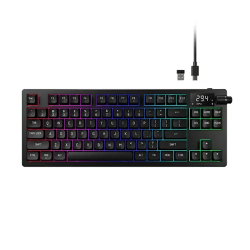 Gamdias HERMES M7 HYBRID Red Switch Hot-Swappable RGB Mechanical Keyboard