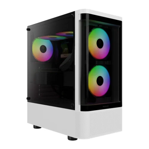Gamdias TALOS E3 CG WH Mid Tower ARGB Case