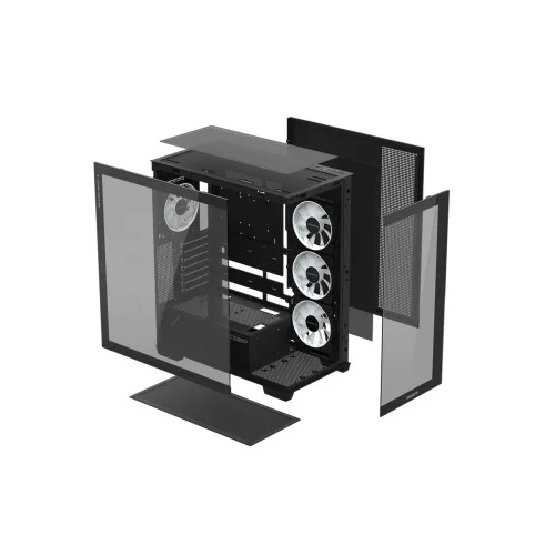 Gigabyte C500 Panoramic Stealth Mid Tower M-ATX Desktop Case Black