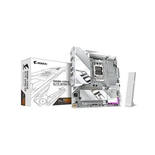 GIGABYTE B850M AORUS ELITE WIFI6E ICE AMD AM5 DDR5 M-ATX Motherboard