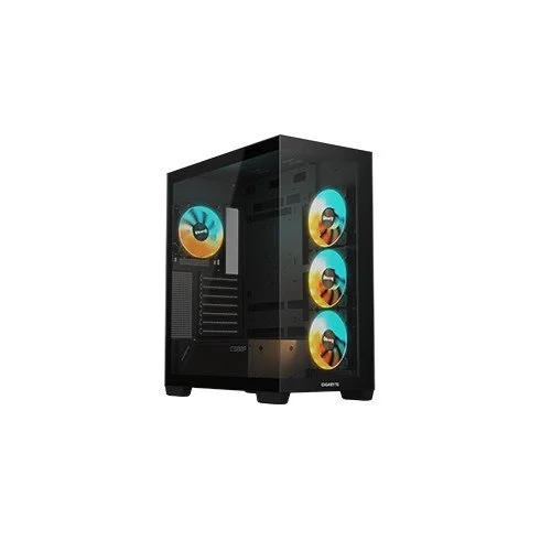 Gigabyte C500 Panoramic Stealth Mid Tower M-ATX Desktop Case (Black)