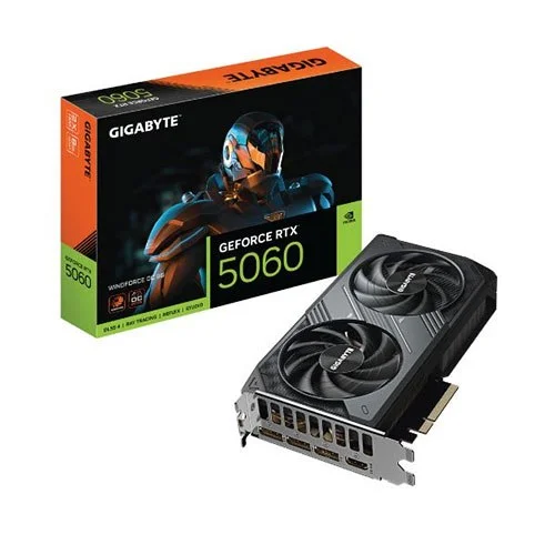 GIGABYTE NVIDIA GV-N5060WF2OC-8GD Memory Clock-28 Gbps Graphics Card