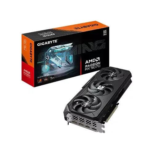 GIGABYTE Radeon RX 9070 GAMING OC 16GB GDDR6 Graphics Card