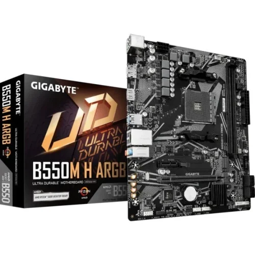 GIGABYTE B550M H ARGB AMD B550 Micro-ATX Motherboard