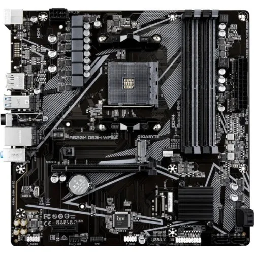 GIGABYTE A520M DS3H WIFI6E AMD A520 Micro-ATX Motherboard