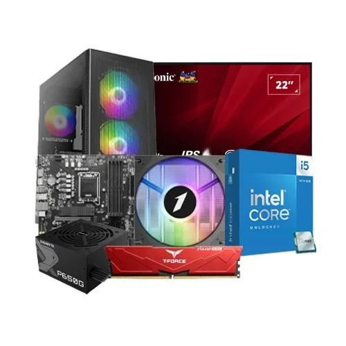 Gaming PC with Intel Core i5 14600K 14th Gen Raptor Lake Processor