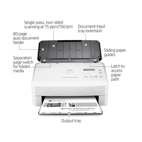 HP Scanjet Enterprise Flow 7000 s3 Sheet-Feed Scanner