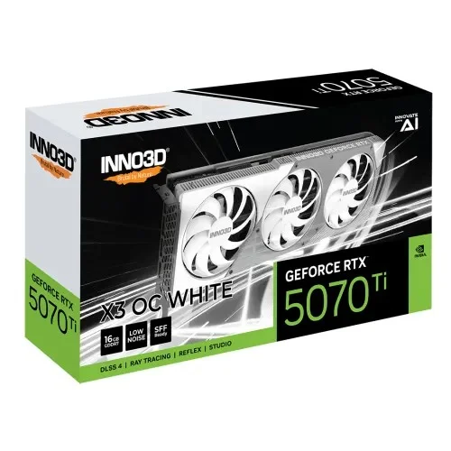 INNO3D GeForce RTX 5070 TI X3 OC 16GB GDDR7 Graphics Card White