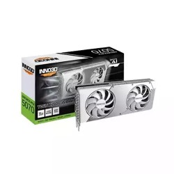 INNO3D GeForce RTX 5070 TWIN X2 OC 12GB Desktop Gaming Graphics Card - White 