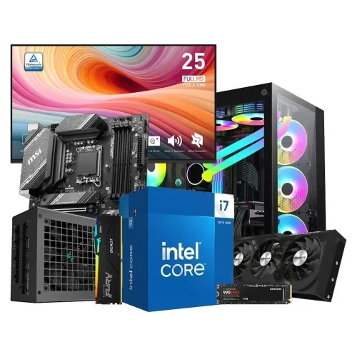 Intel Core i7 14700 MSI B760 GAMING PLUS 16GB 6000MHz RAM 1TB SSD Desktop PC