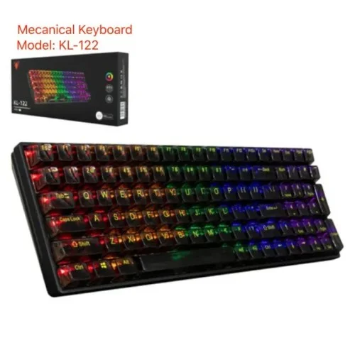 JEDEL KL-122 Transparent RGB Mechanical Keyboard