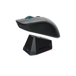 Jedel WD139 Lightweight Wireless Gaming Mouse With Rgb Charging Dock Black 