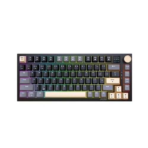 JEDEL WKL-100 Tri-Mode Gaming Mechanical Keyboard with KNOB & Display