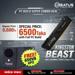 Kingston FURY Beast 8GB 3200MHz DDR4 Desktop RAM